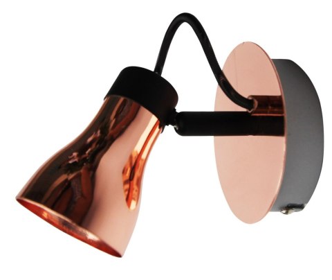 Kinkiet czarny + miedziany 50W GU10 bez żarówki Angus Candellux 91-60518
