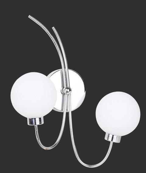 Kinkiet podwójny chromowy lampa ścienna 2x40W Agapant 22-03317