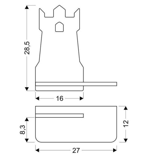 Lampa półeczka LED 5W 4000K IQ Kids Tower niebieski 21-84729