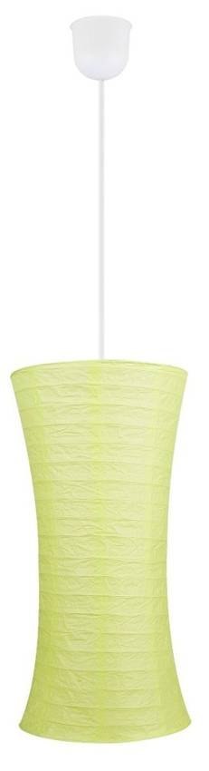 Lampa wisząca zielona papierowa regulowana 60W E27 Tai Candellux 3496031-15