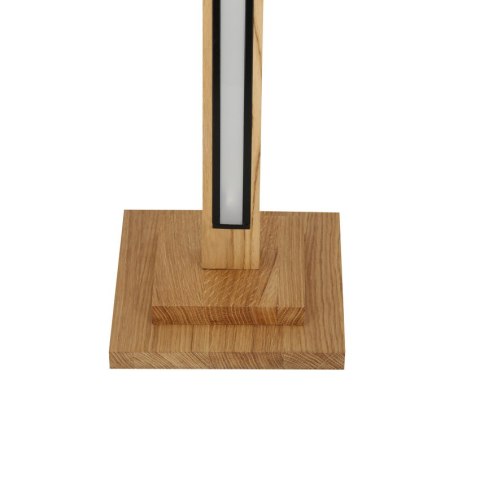 Alset lampa podłogowa drewno +czarny 1x18w led
