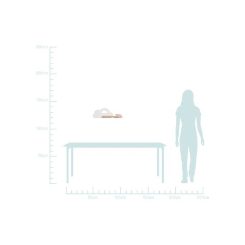 Kinkiet LED 5W dla dziecka biało-różowa chmurka z półką Cloud 21-76717