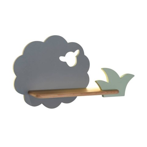 Sheep lampa kinkiet 5w led 4000k iq kids szary+zielony