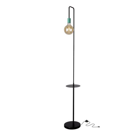 Lampa podłogowa czarno-zielona półka Viper