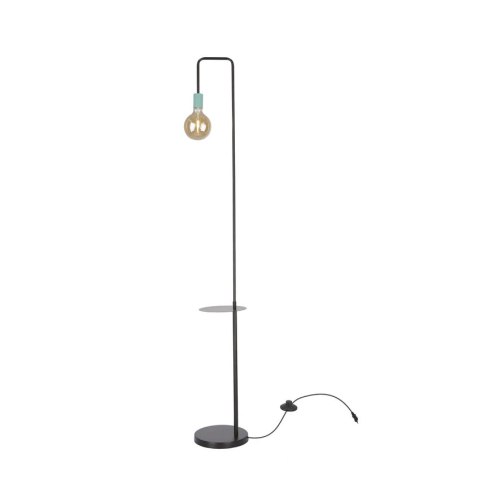 Lampa podłogowa czarno-zielona półka Viper