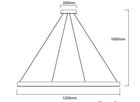 Lampa wisząca Midway XL shiny 1xLED złota LP-033/1P XL GD Shiny