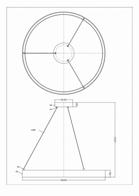 Lampa wisząca Midway Shiny złota LED 3000K Light Prestige