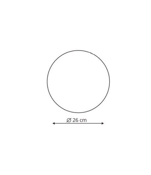 Plafon Platillo duży 1xLED złoty LP-8102/1C-18W GD