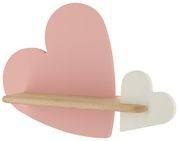 Półka kinkiet LED 5W HEART 4000K IQ KIDS RÓŻOWY