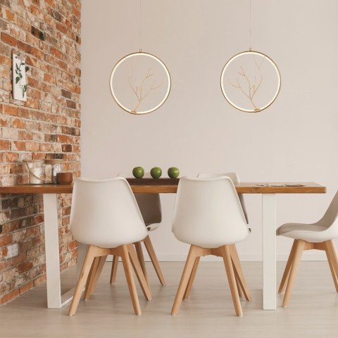 Lampa Wisząca Davos LEDEA 50133053 LED 16W Metal Złoty