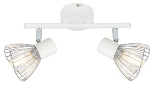 Lampa ścienna listwa 2X40W E14 biały chrom FLY 92-61966