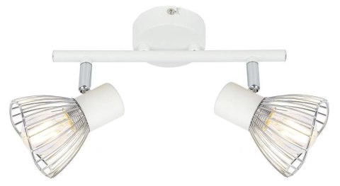 Lampa ścienna listwa 2X40W E14 biały chrom FLY 92-61966