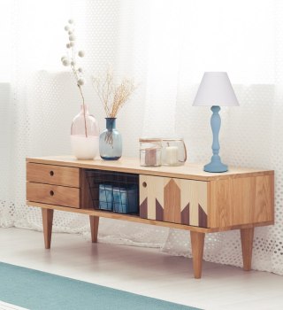 Pastellio lampa gabinetowa niebieski 1x40w e14 Abażur biały