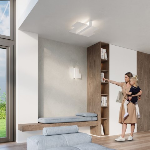 Sollux Lampa Plafon MASSIMO biały