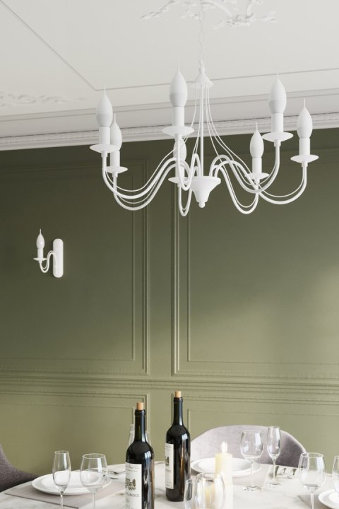 Sollux Lampa Żyrandol MINERWA 3 biały