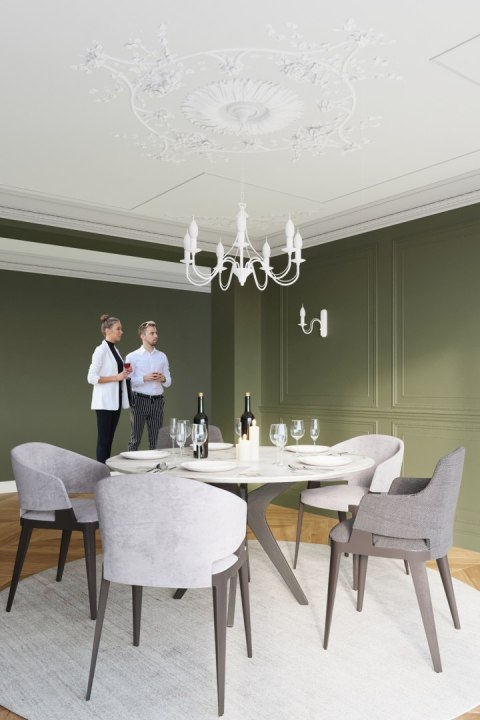 Sollux Lampa Żyrandol MINERWA 3 biały