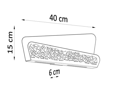 Sollux Lampa Kinkiet ALIZA biały