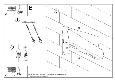 Sollux Lampa Kinkiet BASCIA biały