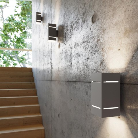 Sollux Lampa Kinkiet BLOCCO szary