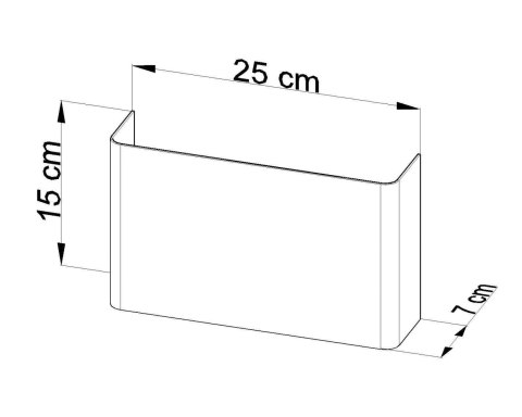 Sollux Lampa Kinkiet COPERTURA biały