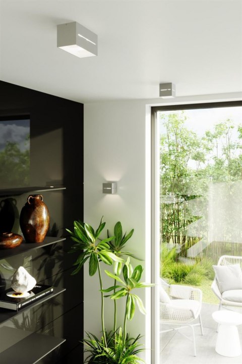 Sollux Lampa Kinkiet LOBO MAXI szary