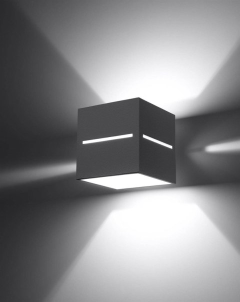 Sollux Lampa Kinkiet LOBO szary