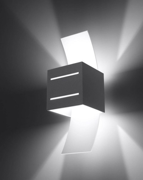 Sollux Lampa Kinkiet LORETO szary