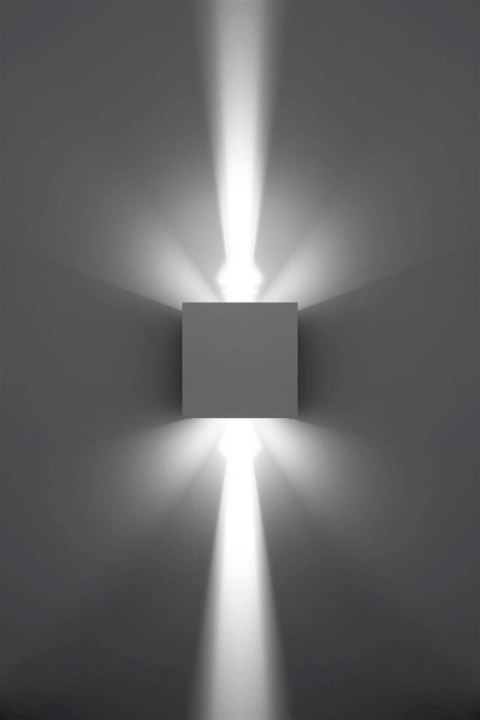 Sollux Lampa Kinkiet LUCA biały LED IP54