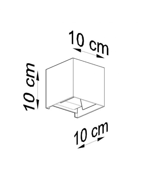 Sollux Lampa Kinkiet LUCA biały LED IP54