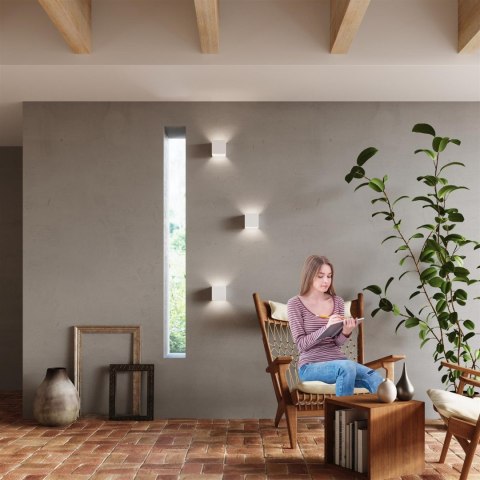 Sollux Lampa Kinkiet LUCA biały LED IP54