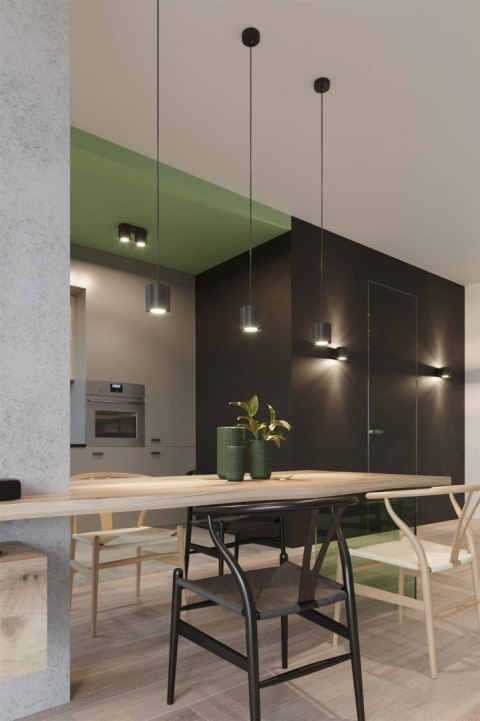 Sollux Lampa Kinkiet ORBIS 1 czarny