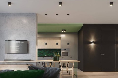 Sollux Lampa Kinkiet ORBIS 1 czarny