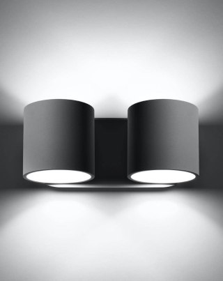 Sollux Lighting Kinkiet ORBIS 2 szary