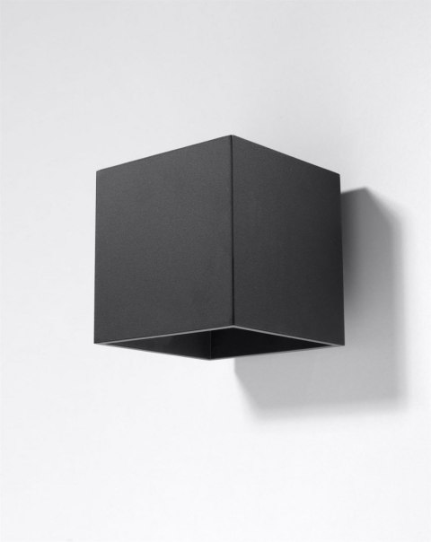 Sollux Lampa Kinkiet QUAD 1 czarny