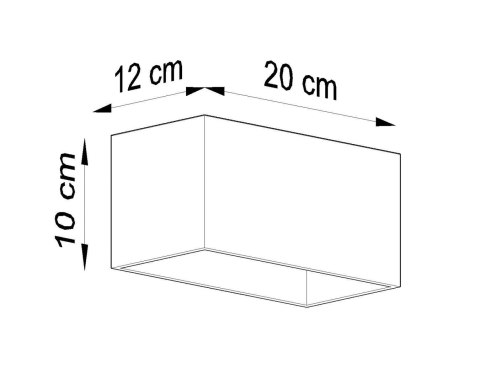 Sollux Lampa Kinkiet QUAD MAXI czarny