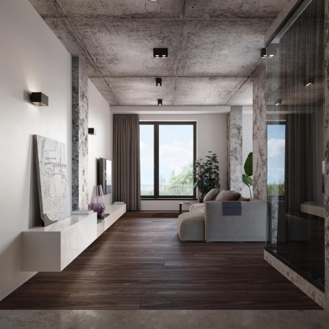 Sollux Lampa Kinkiet QUAD MAXI szary