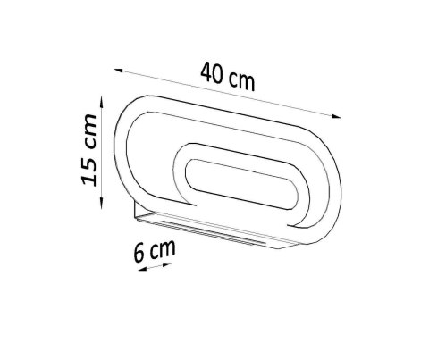 Sollux Lampa Kinkiet SACCON biały