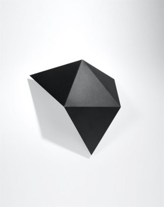 Sollux Lampa Kinkiet SOLIDO czarny