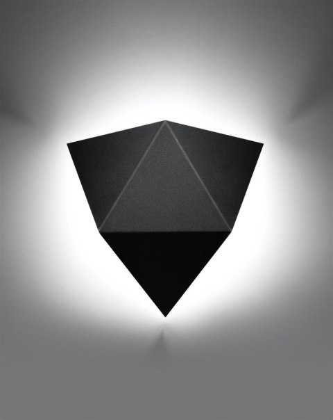 Sollux Lampa Kinkiet SOLIDO czarny