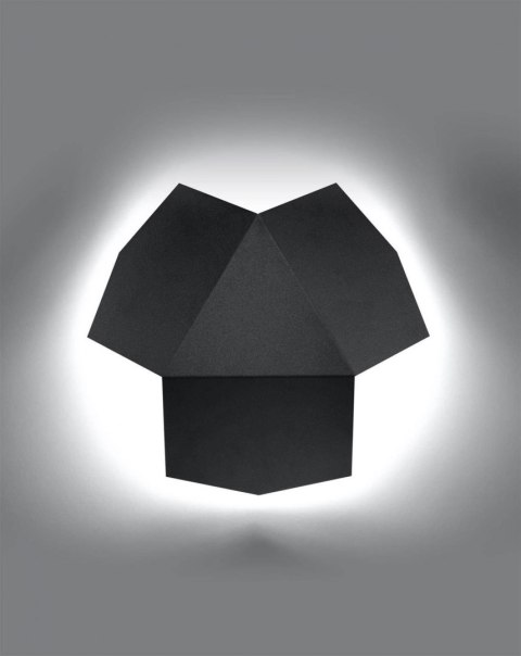 Sollux Lampa Kinkiet TRE czarny
