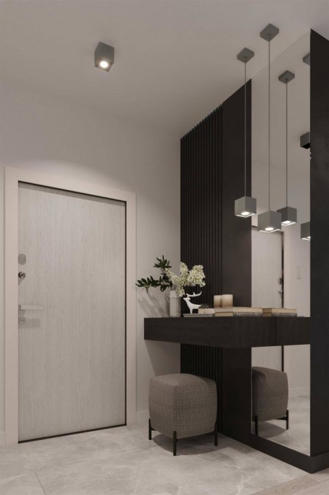 Sollux Lampa wisząca QUAD 1 szary