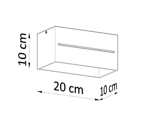 Sollux Lampa Plafon LOBO MAXI czarny