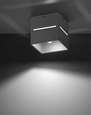 Sollux Lampa Plafon LOBO szary