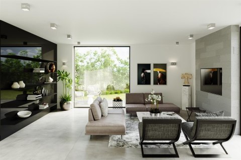 Sollux Lampa Plafon LOBO szary