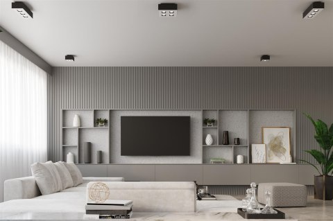 Sollux Lampa Plafon MONO 1 czarny