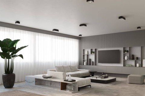 Sollux Lampa Plafon MONO 2 czarny