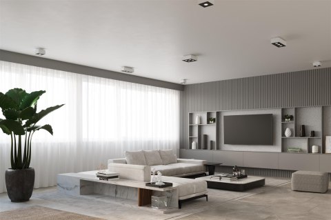 Sollux Lampa Plafon MONO 4 biały