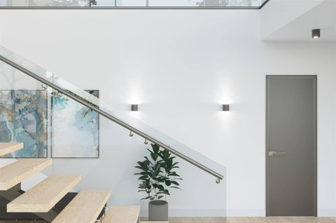 Sollux Lampa Plafon ORBIS 1 antracyt