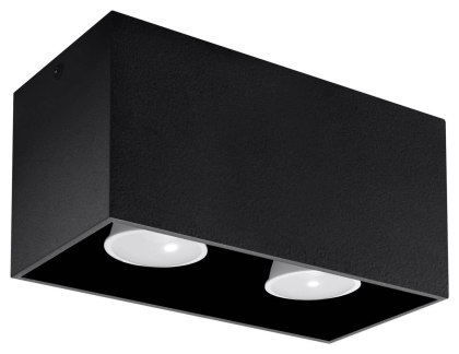 Sollux Lighting Plafon QUAD MAXI czarny