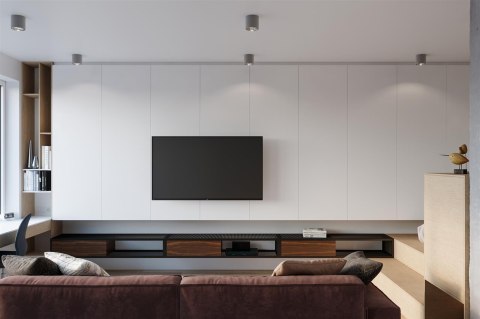 Sollux Lampa Plafon TIUBE szary